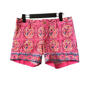 LILLY PULITZER PINK FUSION CALLAHAN SHORTS